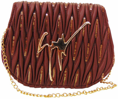 

Estoss Women Casual Brown PU Sling Bag