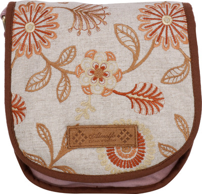 

ALMOLFA Girls Casual Multicolor Cotton Sling Bag