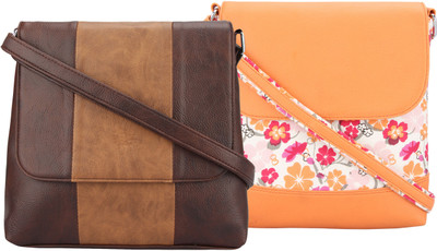 

Vivinkaa Women Casual Multicolor Leatherette Sling Bag