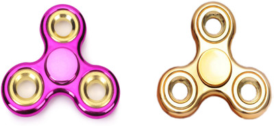 

Flipzon Chrome Hand Spinner (Pack of 2)(Multicolor)