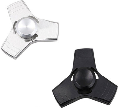 

Uboard Hand Fidget Spinner, Fidget Spinning Toy and Ultra Speed Spinner Combo Offer Pack of 2 (Hand Spinner Combo Pack Silver::Black)(Silver, Black)