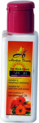 

Absolute Beauty Women Men Ladies College Teen Girls SPF 30 Skin Body Care Sun Block Cream(50 ml)