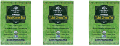 

Organic India Antioxidant Rich Tulsi Green Tea Bags(50 g, Box)