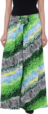 JABAMA Relaxed Women Green Trousers