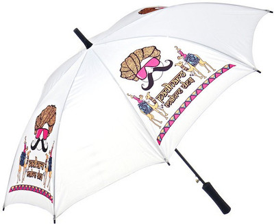 

kehklo Single fold desinger umbrella with high quality of frame Umbrella(White)