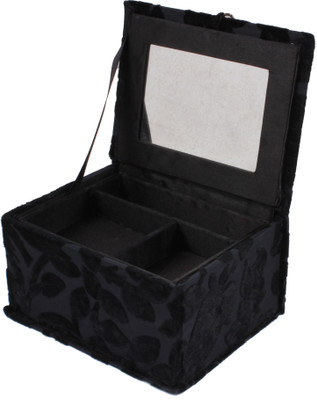 

CompetentCraft Vanity box use to store the makeup and jewellery products Vanity Box(Black)