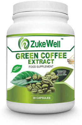 

Zukewell Green Coffee Beans Extract (50% CGA) for Weight Management-30 Pure Veg Capsules Pack of 1(30 No)