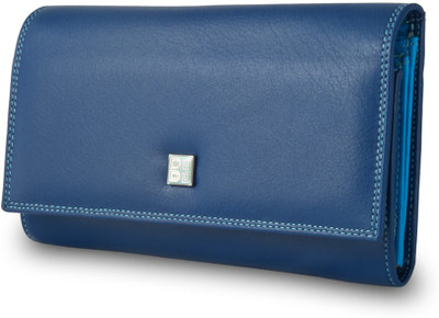 

Dudu Women Casual Blue Genuine Leather Wallet(8 Card Slots)