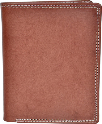 

Chandair Men Brown Genuine Leather Wallet(10 Card Slots), Brunette brown