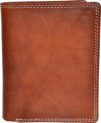 

Chandair Men Brown Genuine Leather Wallet(10 Card Slots), Pecan brown