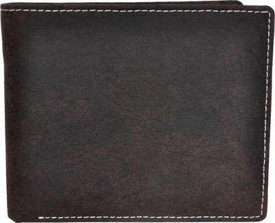 

Chandair Men Brown Genuine Leather Wallet(8 Card Slots), Dark brown