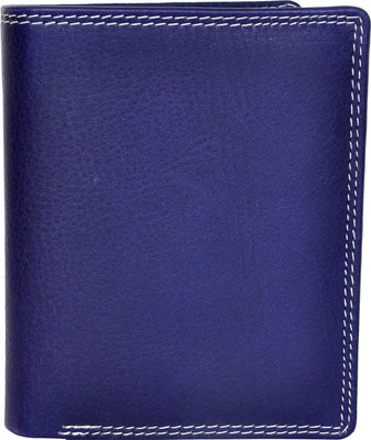 

Chandair Men Blue Genuine Leather Wallet(10 Card Slots), Royale blue