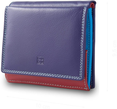

Dudu Men Blue Genuine Leather Wallet(8 Card Slots), Violet