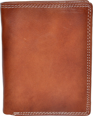 

Chandair Men Brown Genuine Leather Wallet(10 Card Slots), Hickory brown