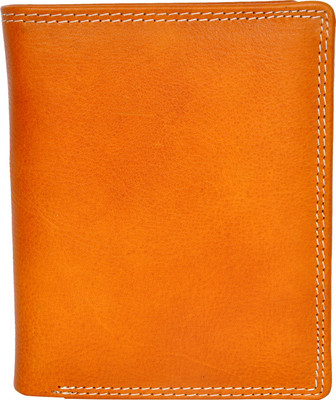 

Chandair Men Orange Genuine Leather Wallet(10 Card Slots), Basketball orange