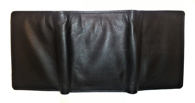 

Bonzer Men Black Genuine Leather Wallet(5 Card Slots)
