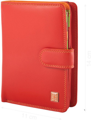 

Dudu Women Casual Red Genuine Leather Wallet(9 Card Slots)
