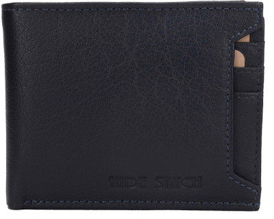 

Hidestitch Men Blue Genuine Leather Wallet(6 Card Slots), Blue-5