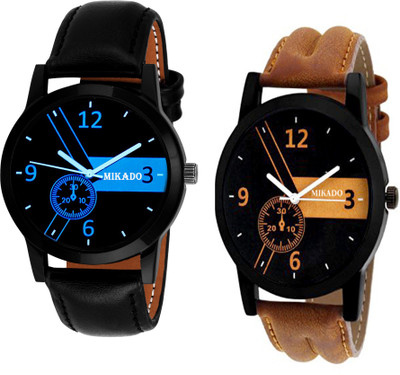 

Mikado Fashion Lifestyle Analog Watches Combo For Men And Boys Watch - For Men