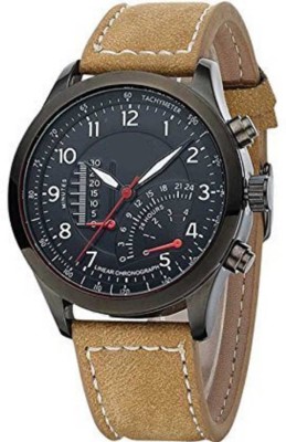 Varni Fashion Brown Color Leather Belt Watch  - For Men   Watches  (Varni Fashion)