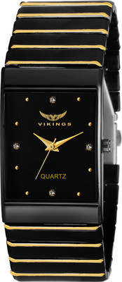 

VIKINGS EXCLUSIVE STYLISH BRACELET WITH SQUARE BLACK DIAL RAD STYLE PARTY WEAR - For Men's And Women's RAD STYLE Watch - For Men & Women