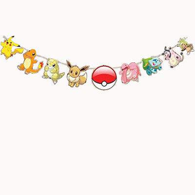 

PARTY PROPZ POKEMON BIRTHDAY DECORATION/STRING(SET OF 1)/ POKEMON PARTY SUPPLIES Banner(8 ft, Pack of 1)