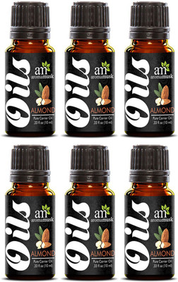 

AromaMusk Sweet Almond Pure Coldpressed Carrier Oil Pack Of 6(10 ml)