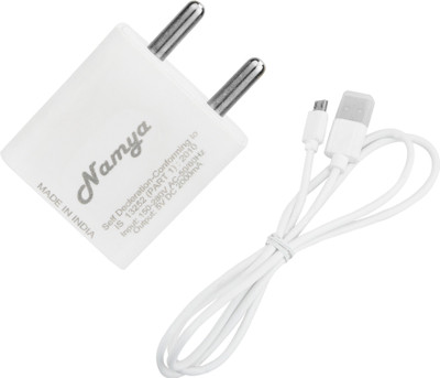 NAMYA 2A. FAST CHARGER &SYNC/DATA CABLE FOR V__VO X PLAY 6 5 W 1 A Mobile Charger with Detachable Cable(White, Cable Included) NAMYA 2A. FAST CHARGER &SYNC/DATA CABLE FOR V__VO X PLAY 6 5 W 1 A Mobile Charger with Detachable Cable(White, Cable Included)