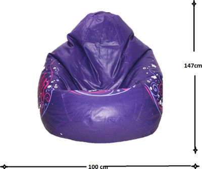 

Sudesh Handloom XXL Bean Bag Cover (Without Beans)(Purple, Multicolor)