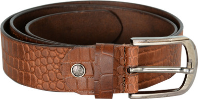 

Vondars Men Formal Brown Genuine Leather Belt