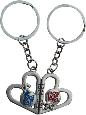 

CTW Couple joined Heart Key Chain(Multicolor)