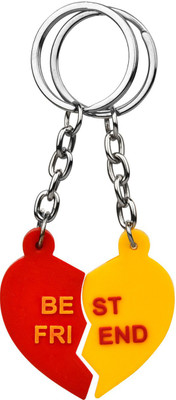 

CTW Best Friend Double Heart Key Chain(Multicolor)