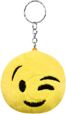 

CTW Naughty Emoji Fluffy Face Key Chain(Multicolor)