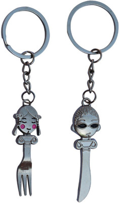 

CTW Couple spoon & Knife Key Chain(Multicolor)