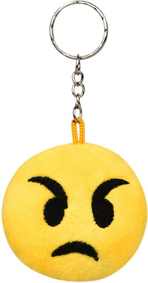 

CTW Angry Emojy Fluffy face Key Chain(Multicolor)