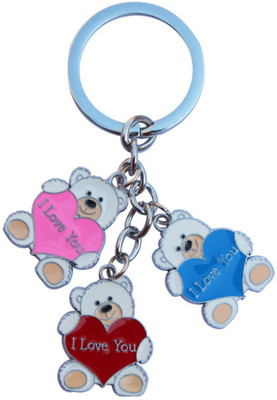 

CTW Cute 3 buddy Teddy Combo Key Chain(Multicolor)