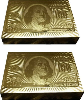 

Stealodeal Golden Playing cards Set of 2(Gold)