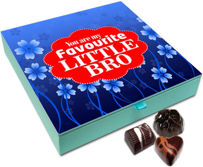 

Chocholik Raksha-bandhan Gift Box - Favorite Sweet Little Brother Chocolate Box For Brother / Sister - 9pc Truffles(108 g)