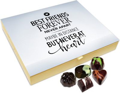 

Chocholik Friendship Gift Box - Best Friends Forever Never Apart Chocolate Box For Friends - 20pc Truffles(240 g)