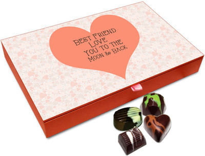

Chocholik Friendship Gift Box - Love You My Best Friend Chocolate Box For Friends - 12pc Truffles(144 g)