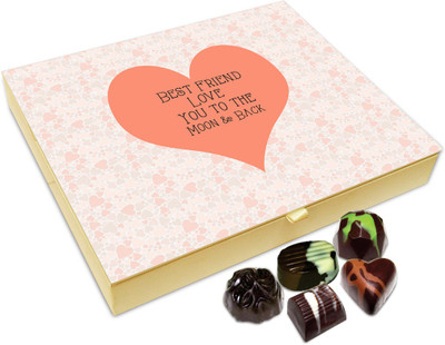 

Chocholik Friendship Gift Box - Love You My Best Friend Chocolate Box For Friends - 20pc Truffles(240 g)