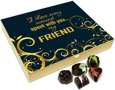 

Chocholik Friendship Gift Box - I Love Every Moment With My Friends Chocolate Box For Friends - 20pc Truffles(240 g)