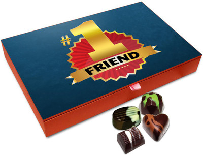 

Chocholik Friendship Gift Box - You Are My No.1 Friend Chocolate Box - 12pc Truffles(144 g)
