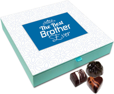 

Chocholik Rakhi Gift - To Most Fabulous And Best Brother Ever Chocolate Box For Brother / Sister - 9pc Truffles(108 g)