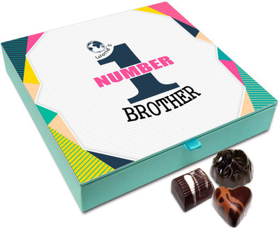 

Chocholik Raksha-bandhan Gift Box - World's No. One Bro Chocolate Box For Brother / Sister - 9pc Truffles(108 g)