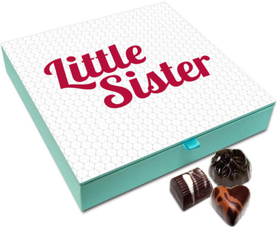 

Chocholik Raksha-bandhan Gift Box - Sweetest Little Sister Chocolate Box For Brother / Sister - 9pc Truffles(108 g)