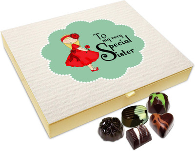 

Chocholik Rakhi Gift Box - To My Very Special Sister Chocolate Box For Brother / Sister - 20pc Truffles(240 g)