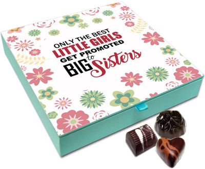 

Chocholik Rakhi Gift Box - Special Gift For Best Little Sister Chocolate Box For Brother / Sister - 9pc Truffles(108 g)