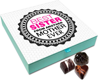 

Chocholik Raksha-bandhan Gift Box - Best Sister From Another Mother Ever Chocolate Box For Brother / Sister - 9pc Truffles(108 g)
