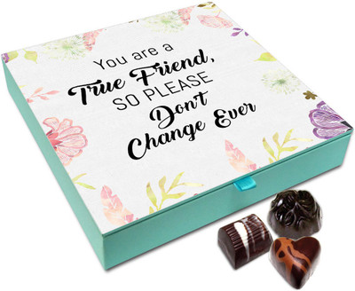 

Chocholik Friendship Gift Box - You Are My True Friend Chocolate Box For Friends - 9pc Truffles(108 g)